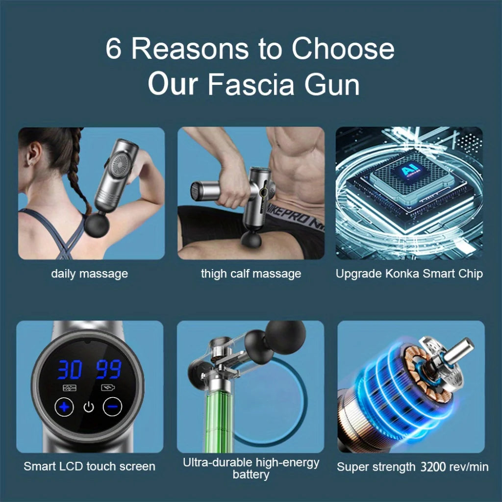 ATPP Pro Muscle Massage Gun — Deep-Tissue Percussion Massager for Recovery, Neck & Back