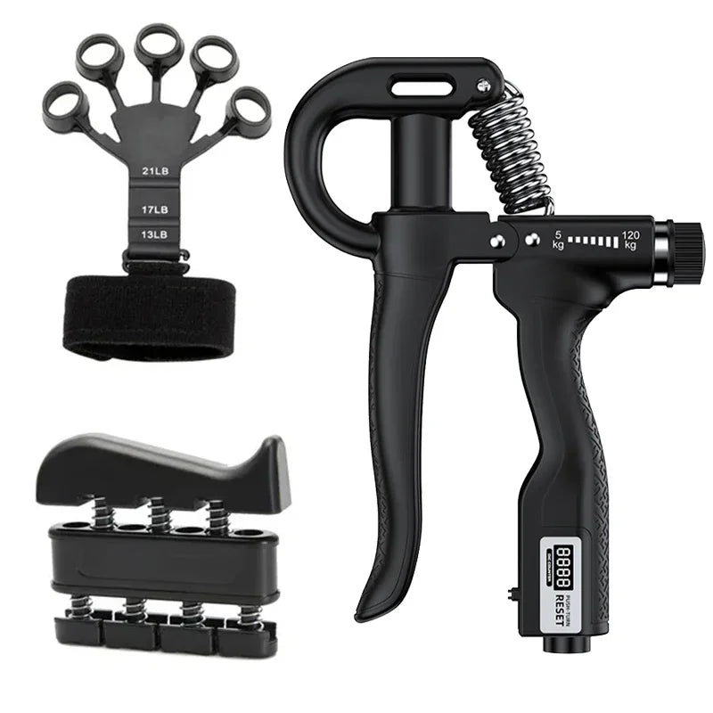 ATPP Adjustable Hand & Finger Strengthener Set — 5–120 kg Grip, Wrist & Forearm Trainer (Rehab & Fitness)
