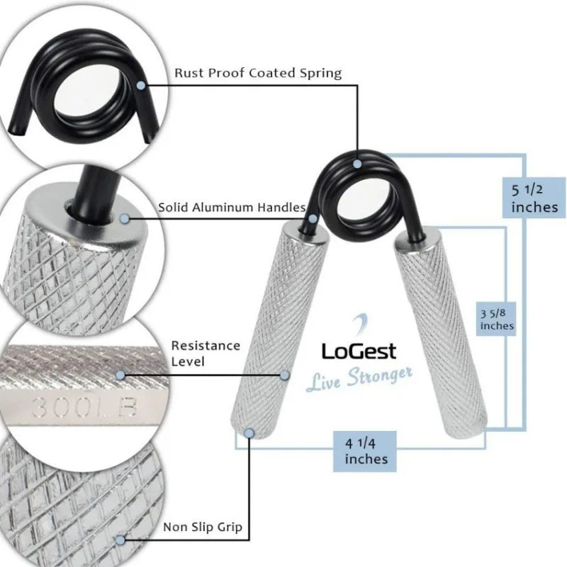 ATPP Heavy-Duty Hand Grip Strengthener — 50 to 350 lb Forearm, Finger & Grip Trainer