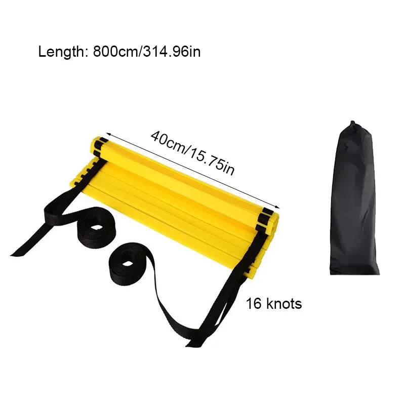 ATPP Speed Agility Ladder — Adjustable Footwork Trainer for Soccer, Football & Fitness (2M–10M)