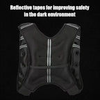 Weighted vest worn during strength and cardio workout