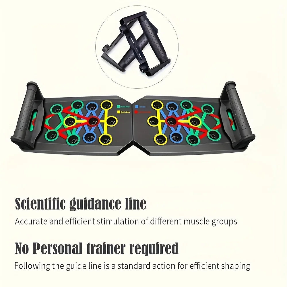 ATPP Adjustable Push-Up Board — Color-Coded Multi-Angle Home & Travel Trainer for Chest, Arms & Shoulders