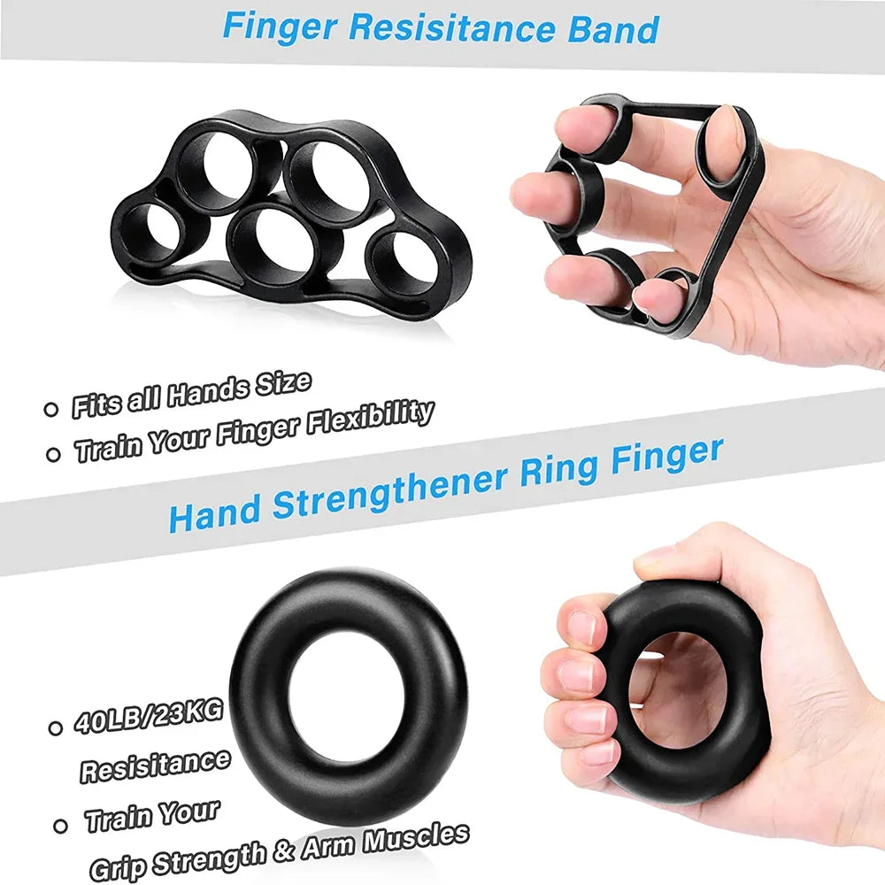 ATPP Adjustable Hand & Finger Strengthener Set — 5–120 kg Grip, Wrist & Forearm Trainer (Rehab & Fitness)
