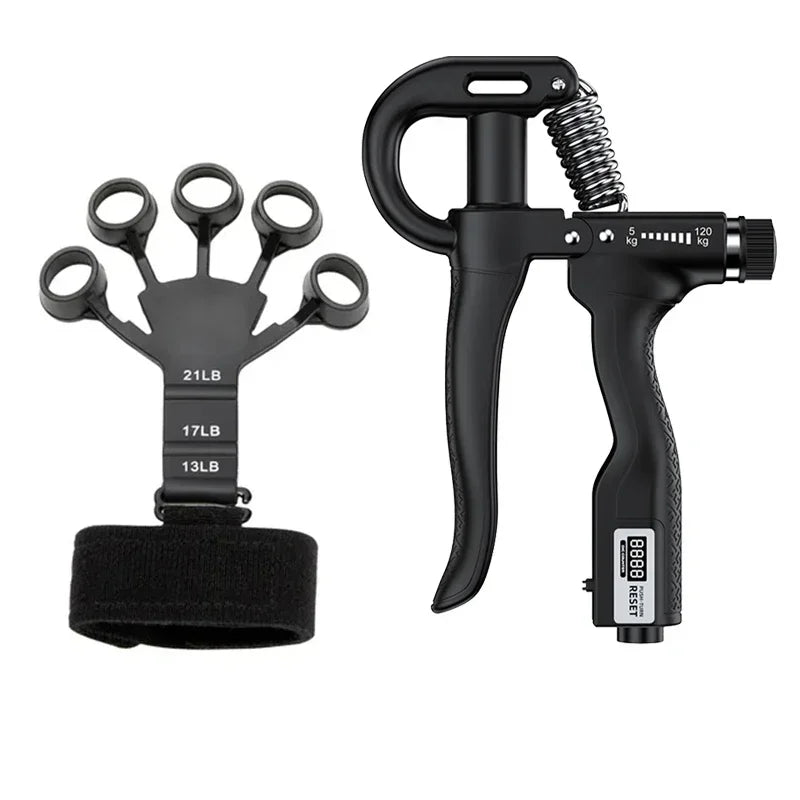 ATPP Adjustable Hand & Finger Strengthener Set — 5–120 kg Grip, Wrist & Forearm Trainer (Rehab & Fitness)