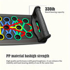 ATPP Adjustable Push-Up Board — Color-Coded Multi-Angle Home & Travel Trainer for Chest, Arms & Shoulders