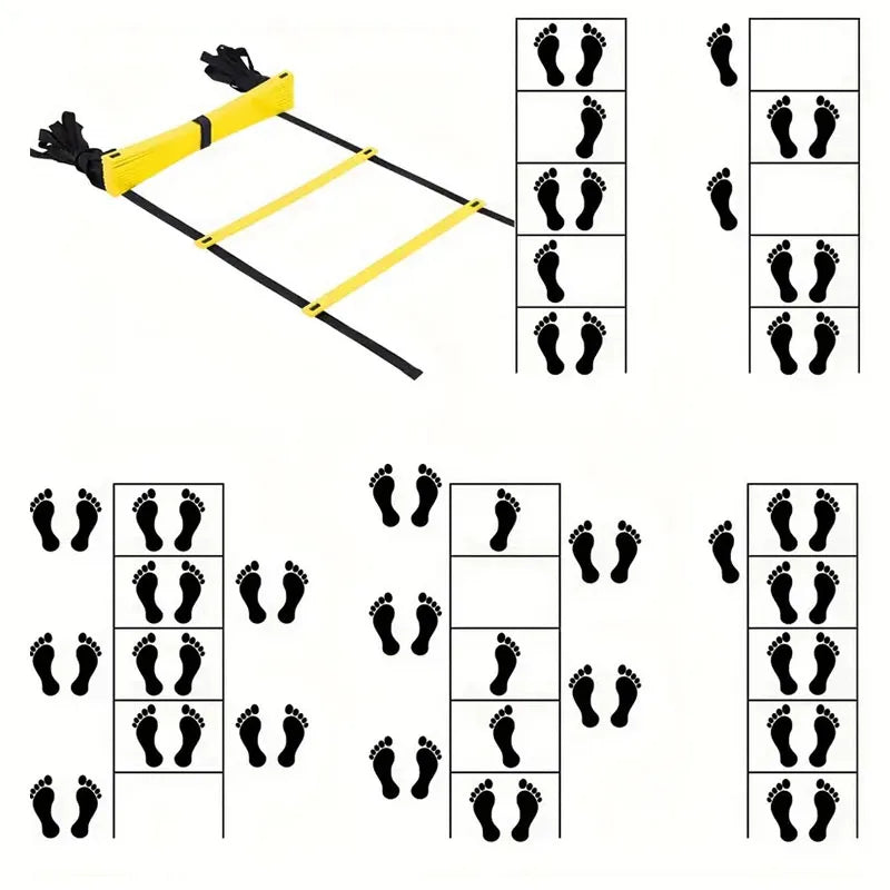 ATPP Speed Agility Ladder — Adjustable Footwork Trainer for Soccer, Football & Fitness (2M–10M)