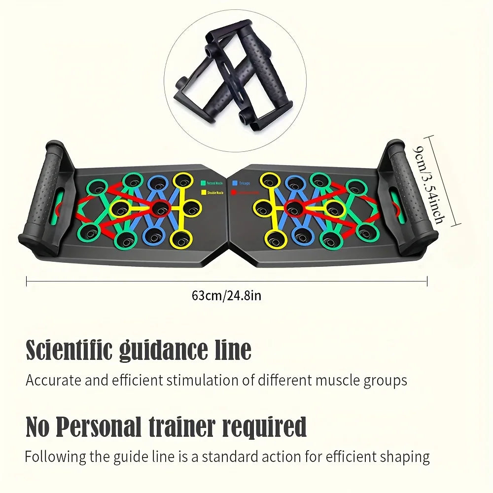 ATPP Adjustable Push-Up Board — Color-Coded Multi-Angle Home & Travel Trainer for Chest, Arms & Shoulders