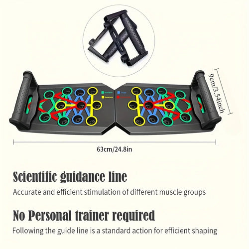 ATPP Adjustable Push-Up Board — Color-Coded Multi-Angle Home & Travel Trainer for Chest, Arms & Shoulders