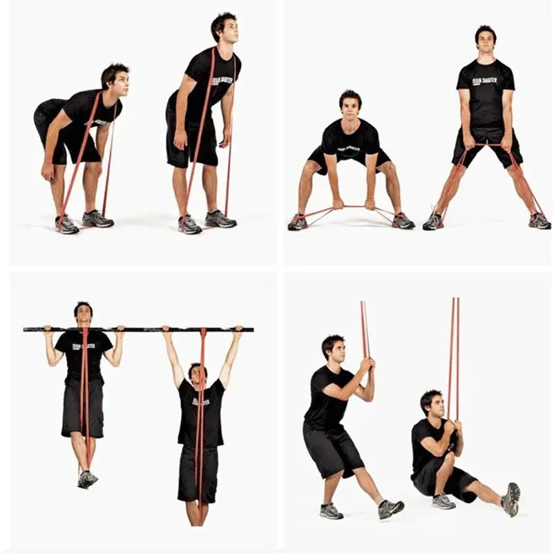 ATPP Heavy-Duty Resistance Band Set — Latex Pull-Up Assist & Full-Body Workout Bands